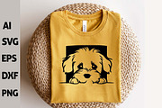 Peeking Havanese Dog Puppy Vector, an Animal Illustration by ARTify Illustrations (Thumbnail 8 of 8)