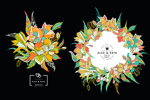 Wedding templates with lily