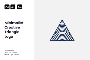 Minimalist Creative Triangle Logo, a Branding & Logo Template by Luxury Logos