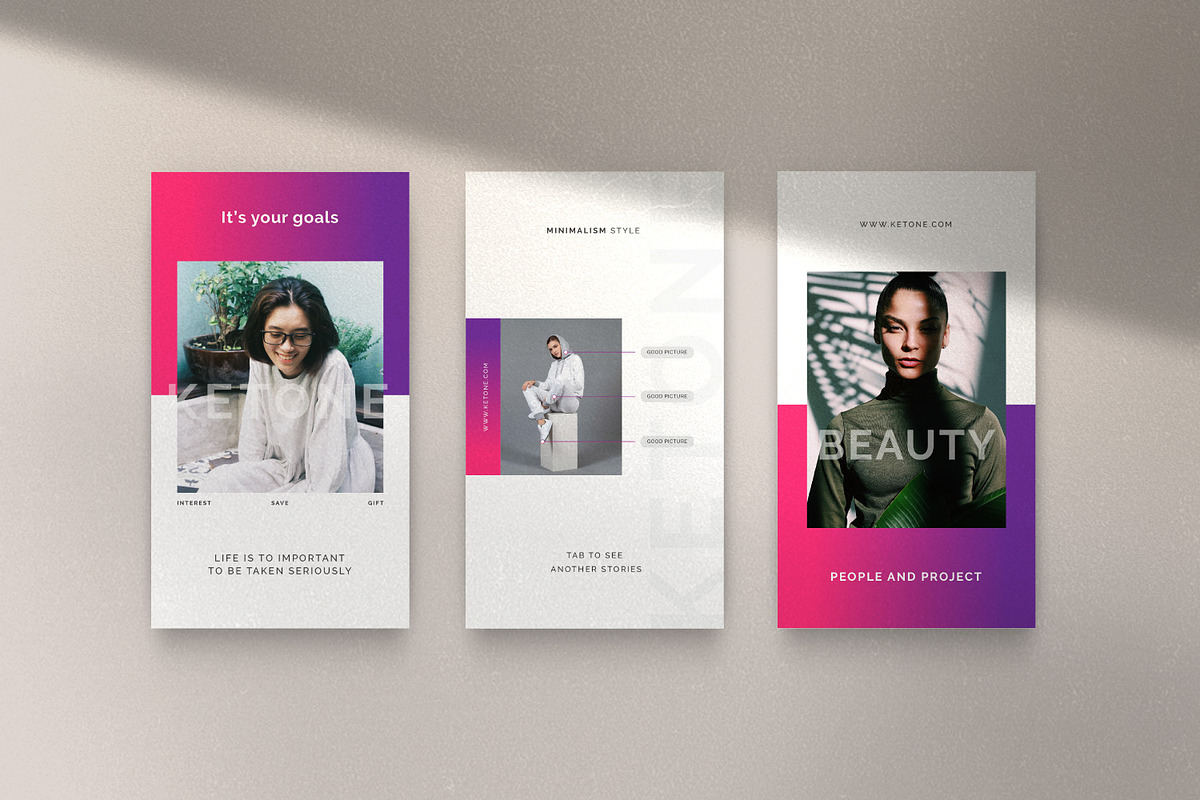 KETONE - Social Media KIT Bundle, a Social Media Template by Dirtytemp Studio (Photo 7 of 14)