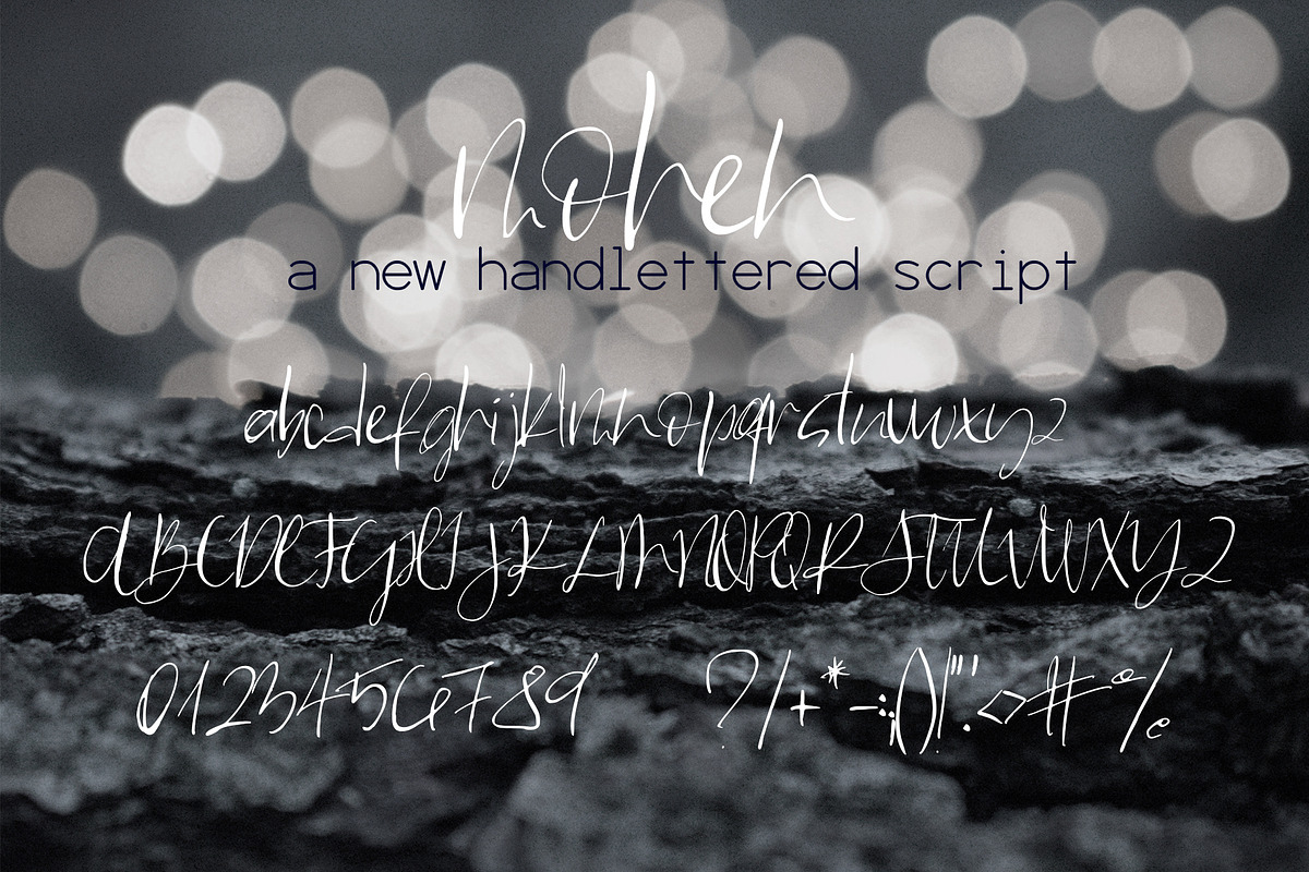 Mohen Font, a Script Font by SophieSaxo (Photo 10 of 10)