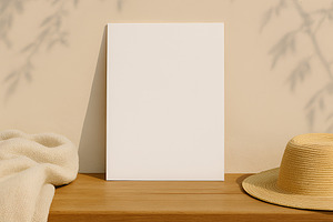 Outdoor Frame with Hat and Blanket M, a Background Photo by illuztrate