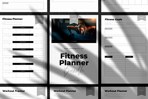 CANVA 25 Fitness Planner Templates