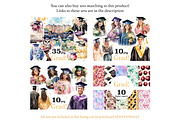 Graduation Digital Paper, a Pattern Graphic by GlamArtZhanna (Thumbnail 2 of 4)