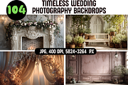 Timeless Wedding Photo backdrops, a Background Graphic by PrintHaven Designs (Thumbnail 1 of 12)