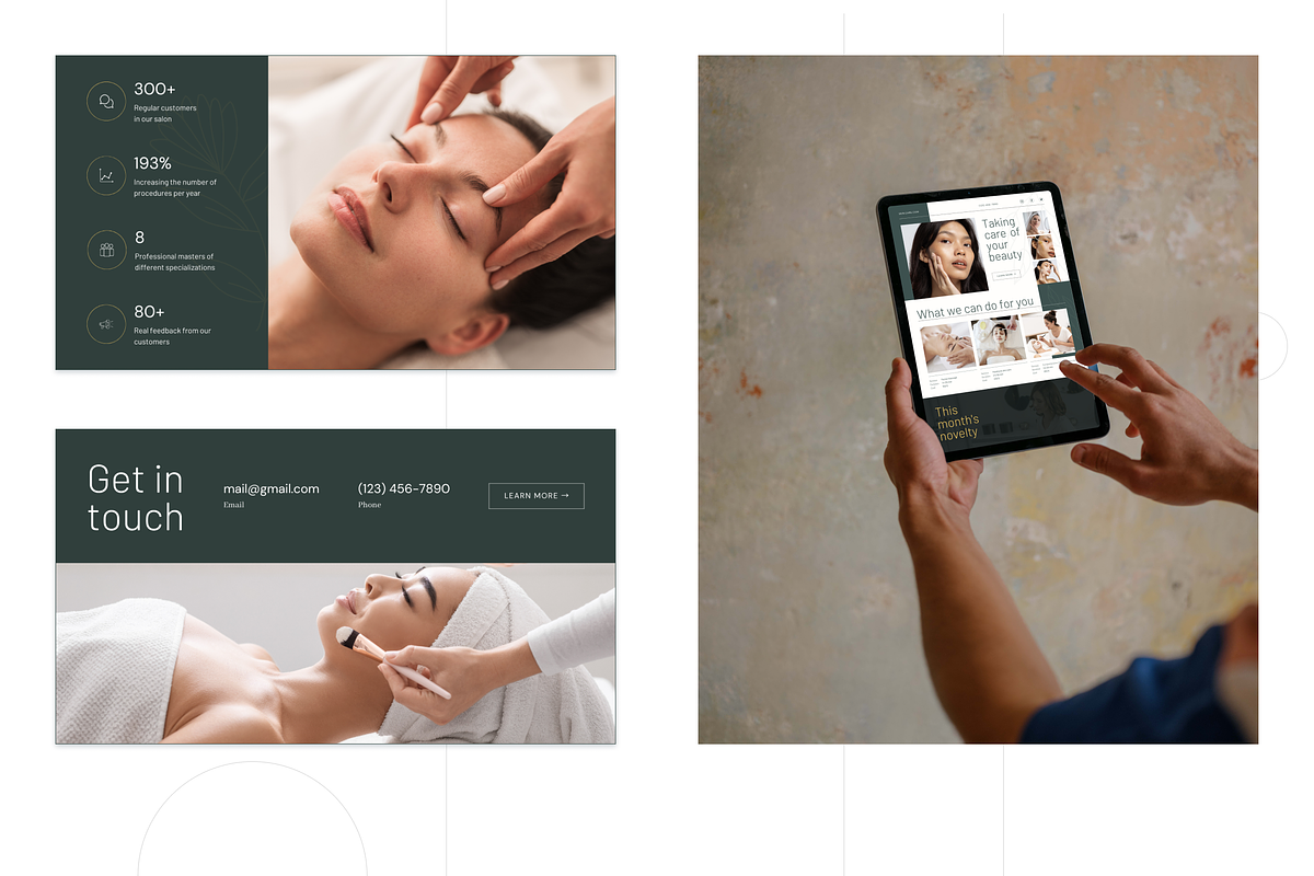 Skin Care. Canva Website Template, a Landing Page Template by KaluginaWEB (Photo 4 of 4)