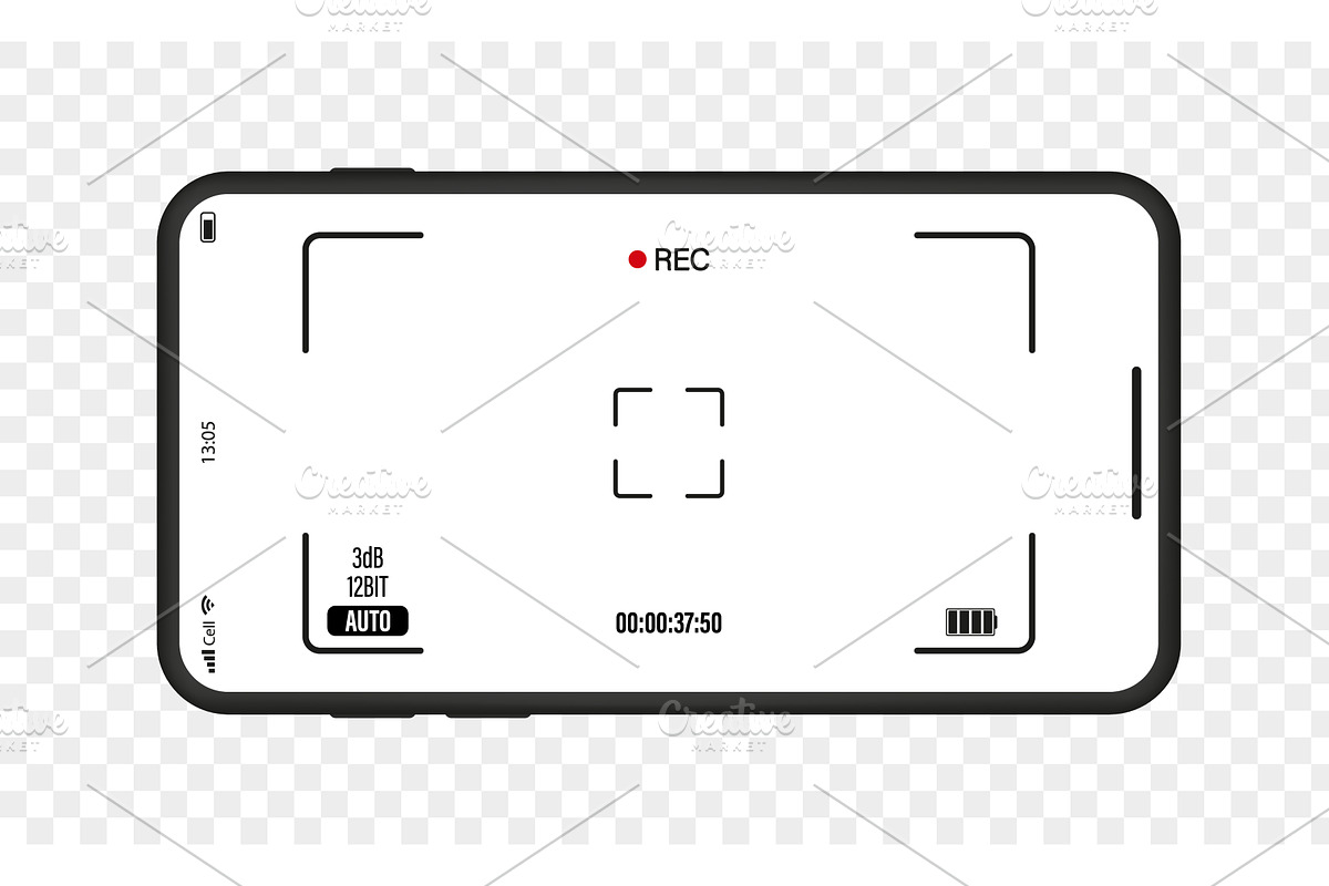 Focus of Camera Viewfinder, an Object Illustration by Vector Creator