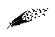 Boho Feather Silhouette Vector, an Object Graphic by jahid234 (Thumbnail 45 of 51)