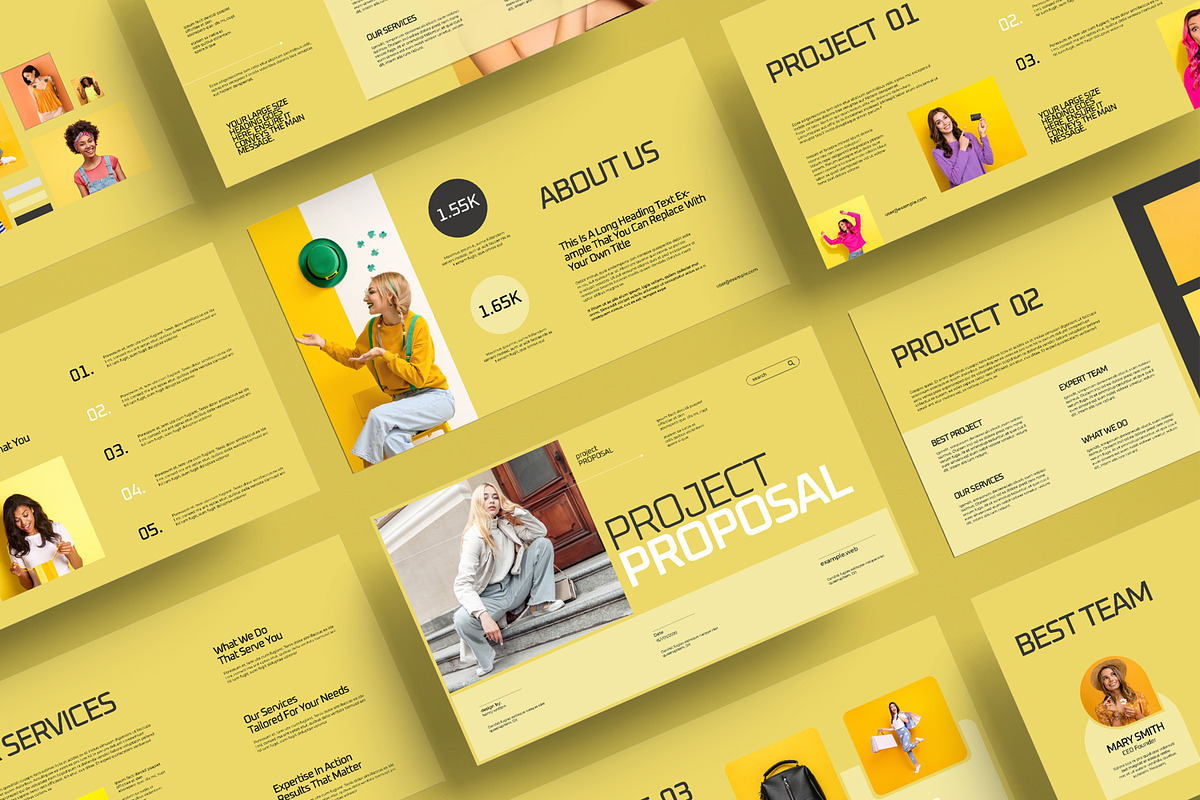 Project proposal Presentation, a Presentation Template by MightyDesign (Photo 1 of 8)