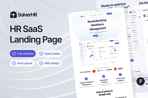 SolveHR - HR SaaS Landing Page