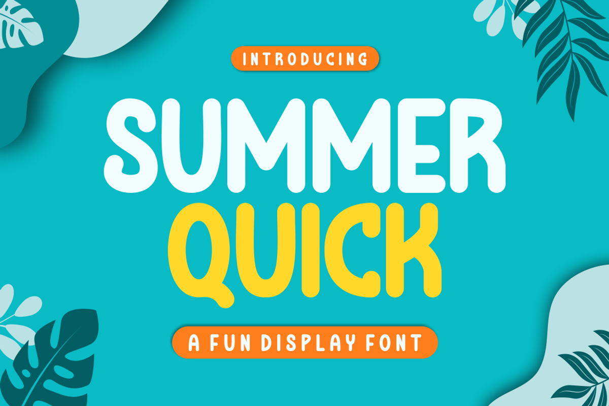 SUMMER QUICK - Playful Font, a Handwritten Font by Viswal Studio (Photo 1 of 6)
