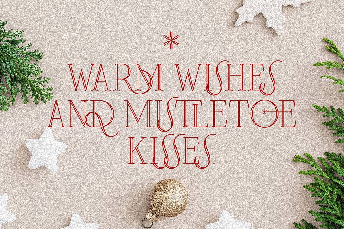 Frosty Xmas - A Holiday-Themed Serif, a Serif Font by SilverStag Type Foundry (Photo 14 of 15)