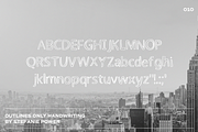 Outlines Only Handwriting | Font, a Script Font by Stefanie Madison (Thumbnail 2 of 2)