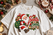 Santa Christmas PNG Bundle 12 pics, a Decorative Illustration by ElDesignState (Thumbnail 10 of 15)