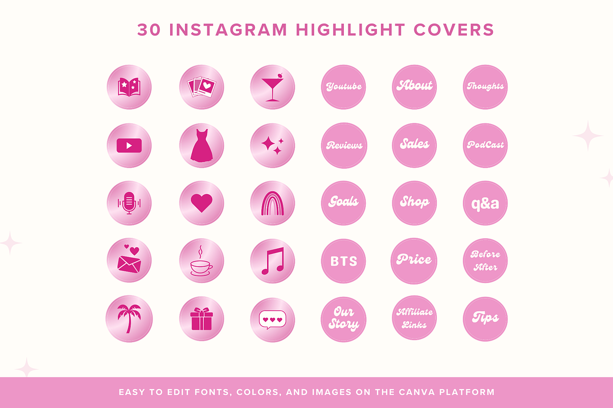 Pink Canva Branding Kit, a Branding & Logo Template by GlamWebDesigns (Photo 8 of 10)