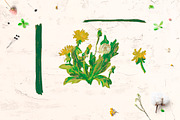 Cute Crayon Child Dandelion Flower, a Healthcare Illustration by Lucyinyourheart (Thumbnail 6 of 6)