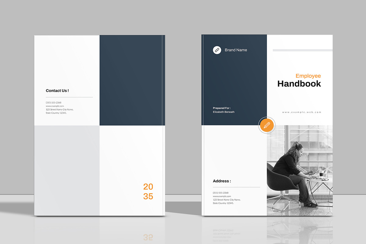 HR Employee Handbook Template, a Brochure Template by Spark_Creative (Photo 11 of 12)
