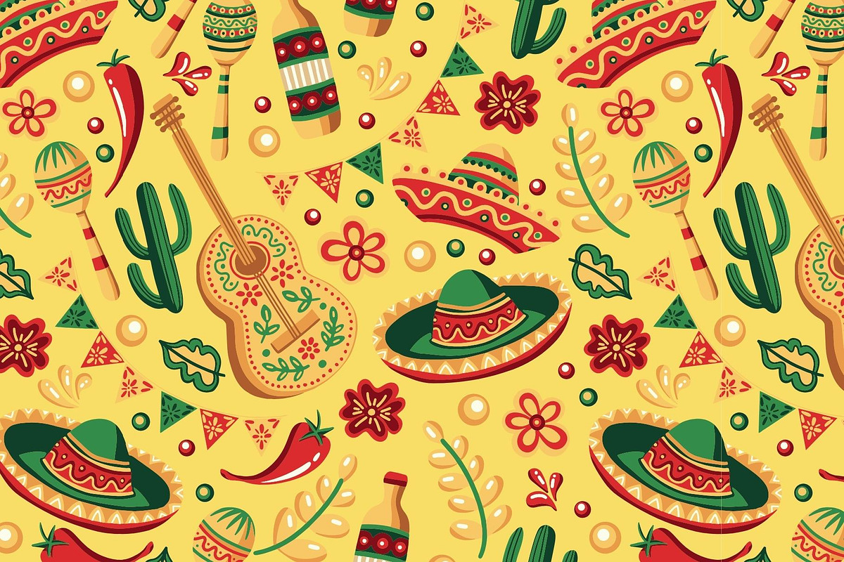 Mexican Cinco de Mayo Patterns, a Pattern Graphic by ilonitta (Photo 8 of 8)