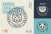 Animal Logo/Badge Templates Vol.2, a Branding & Logo Template by GraphicBurger (Thumbnail 1 of 14)