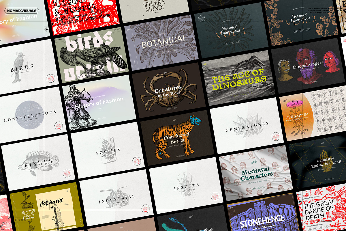 Vintage Bundle - 6600+ Illustrations, an Object Graphic by Nomad Visuals (Photo 2 of 46)