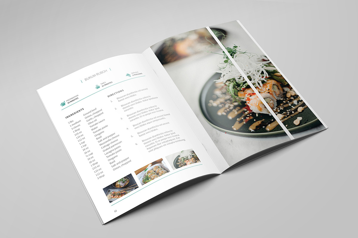 A5 Recipe Book II, a Brochure Template by Bookrak Graphic Design (Photo 7 of 13)