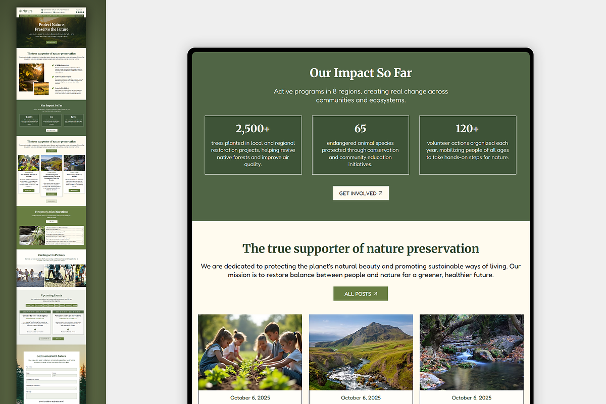 Environment Website Template, a Wix Template by Kitteeh