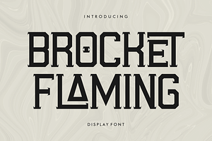 Brocket Flaming Display Font