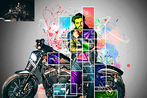 Collage Poster Art Photoshop Action