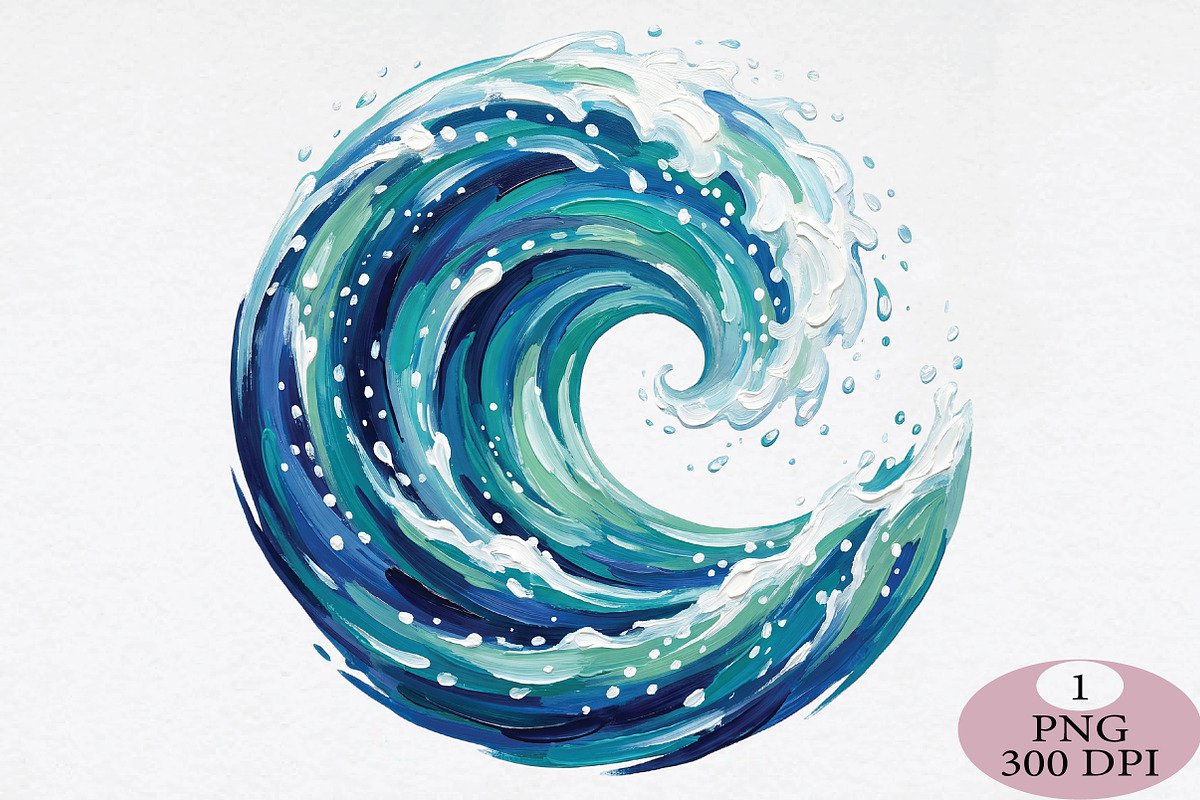 Ocean Wave Splash PNG, an Illustration by Daily.Designs (Photo 1 of 5)