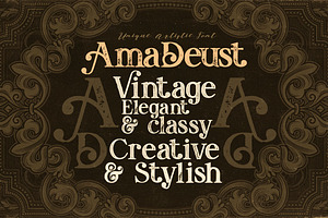 AmaDeust - Display Font