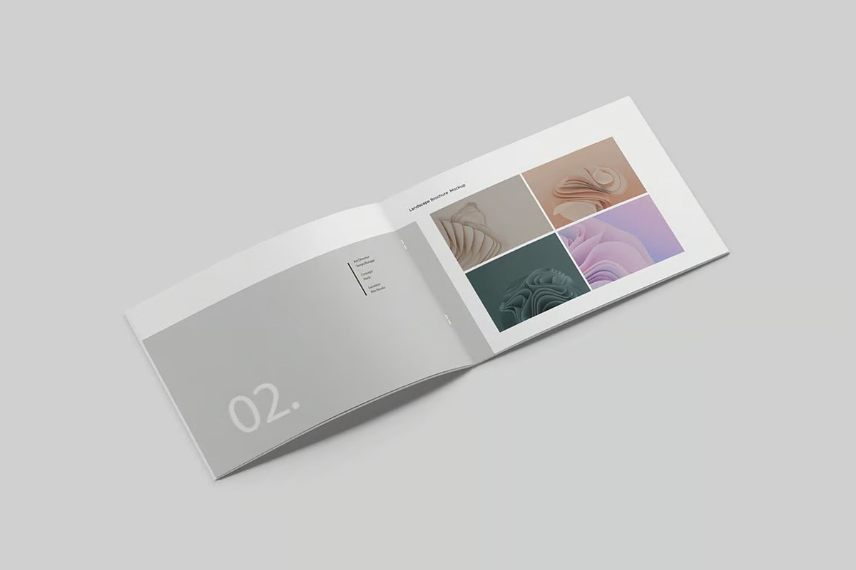 Landscape Brochure Mockup, an Advertising Mockup by Se٧enStudio (Photo 4 of 5)