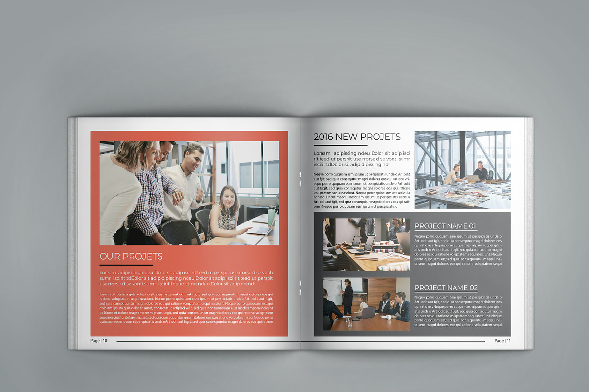 Corporate Square Bifold Brochure, a Brochure Template by Template Shop (Photo 6 of 10)