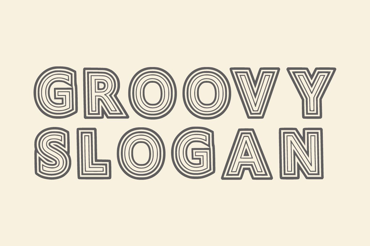 Retro 1970 - Old Font, a Sans Serif Font by Fourteen Letter (Photo 2 of 7)