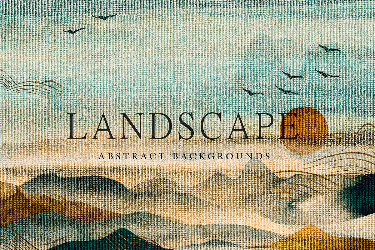 Canvas Texture Landscape, a Texture Graphic by sibel dayı (Photo 1 of 8)