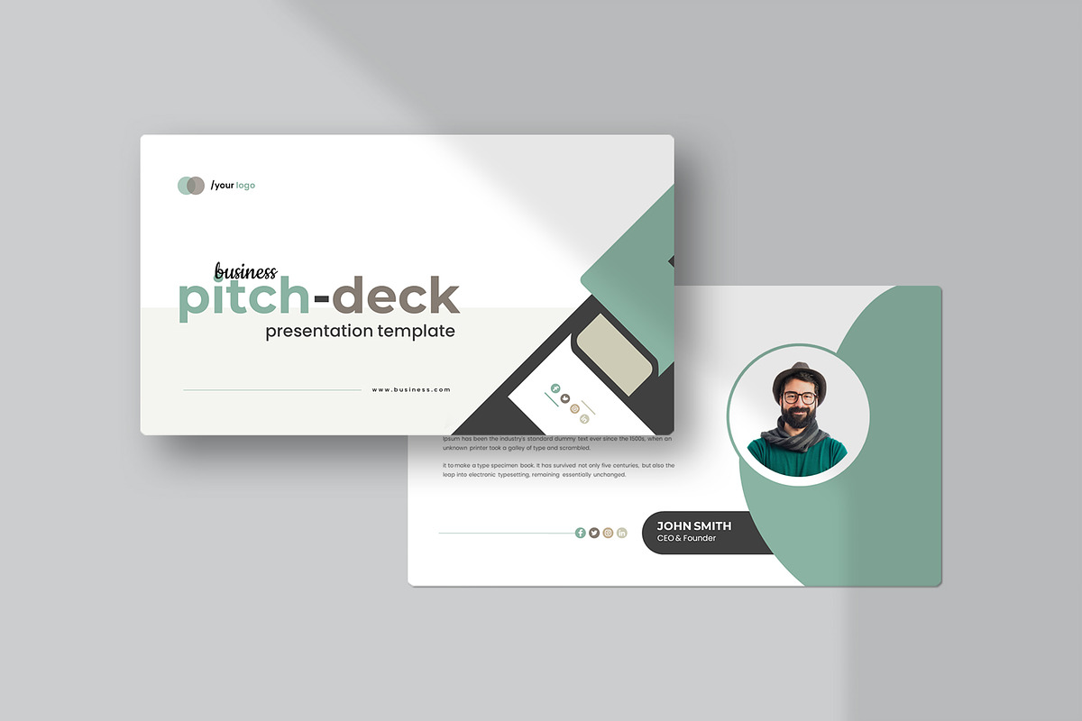 Business Pitch-Deck Presentation, a Presentation Template by CreativeSlides (Photo 3 of 9)