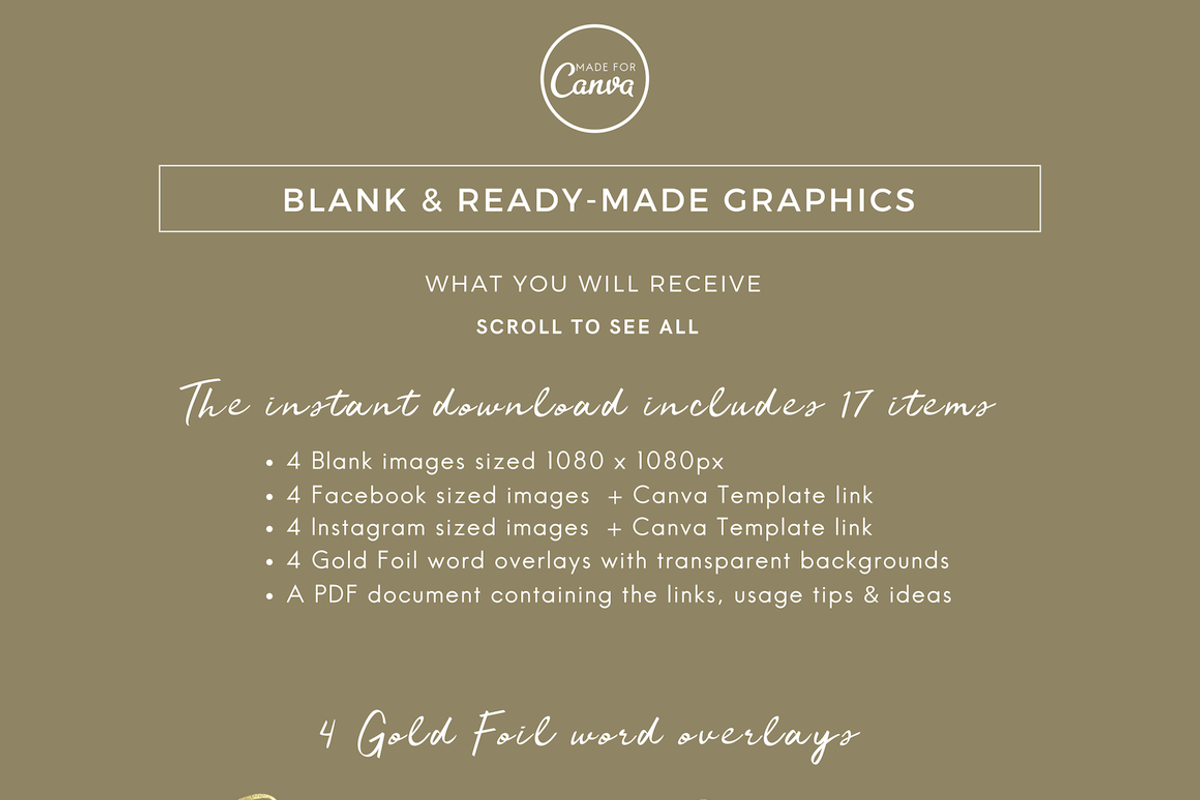 SALE! DOUBLE-EXP & GOLD WORDS SET 2, a Social Media Template by Illumineer Media & Design (Photo 5 of 7)