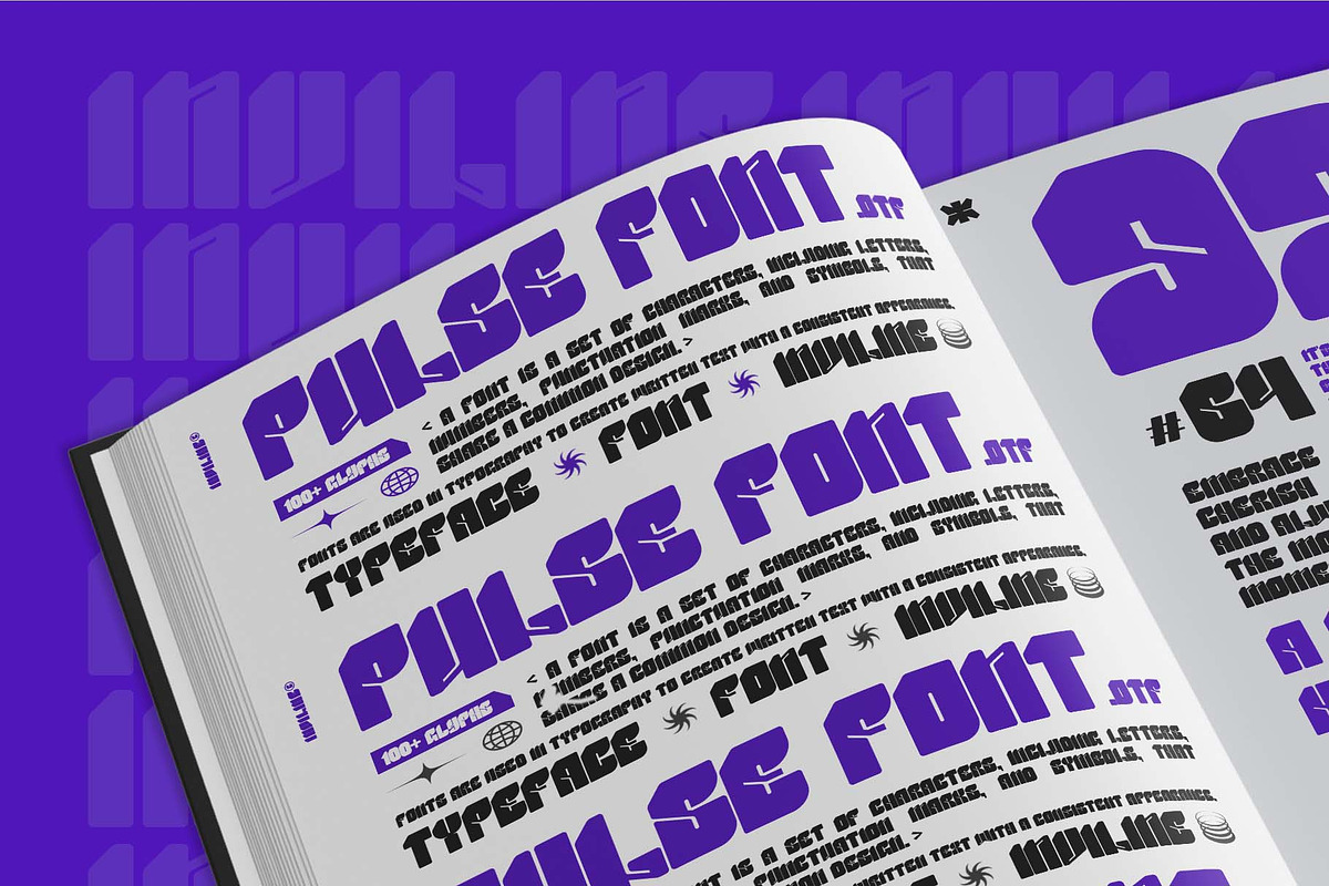 Pulse - Y2K Display Font, a Sans Serif Font by Inviline.co (Photo 6 of 8)