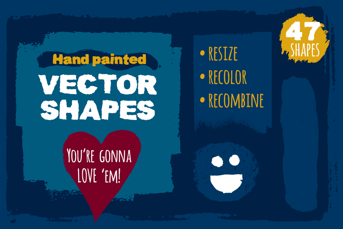 Textured vector shapes, a Texture Graphic by Phillustrations (Photo 1 of 5)