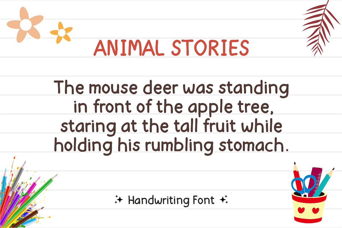 Pencil Power - Handwriting Font, a Handwritten Font by KiddoGlyphs Studio (Photo 3 of 5)