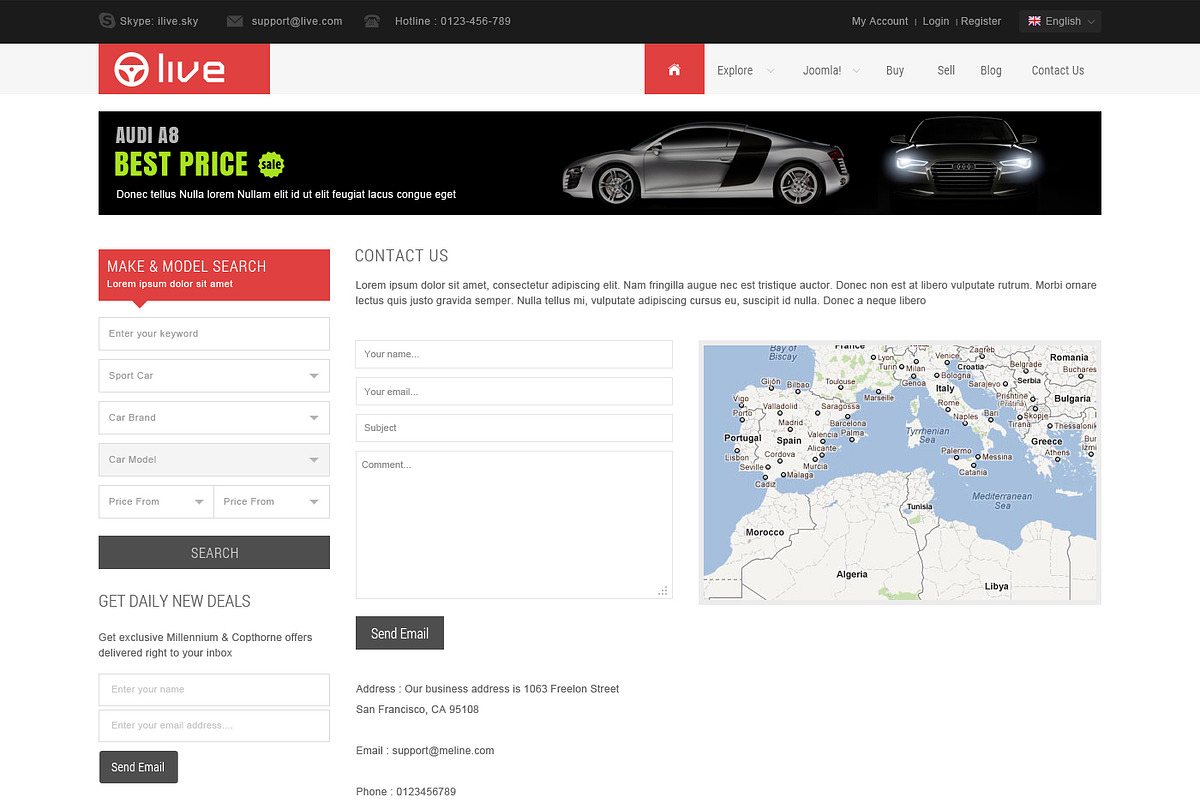 SJ Live with AdsManager & K2, a Websites & App Template by YouTech (Photo 2 of 5)