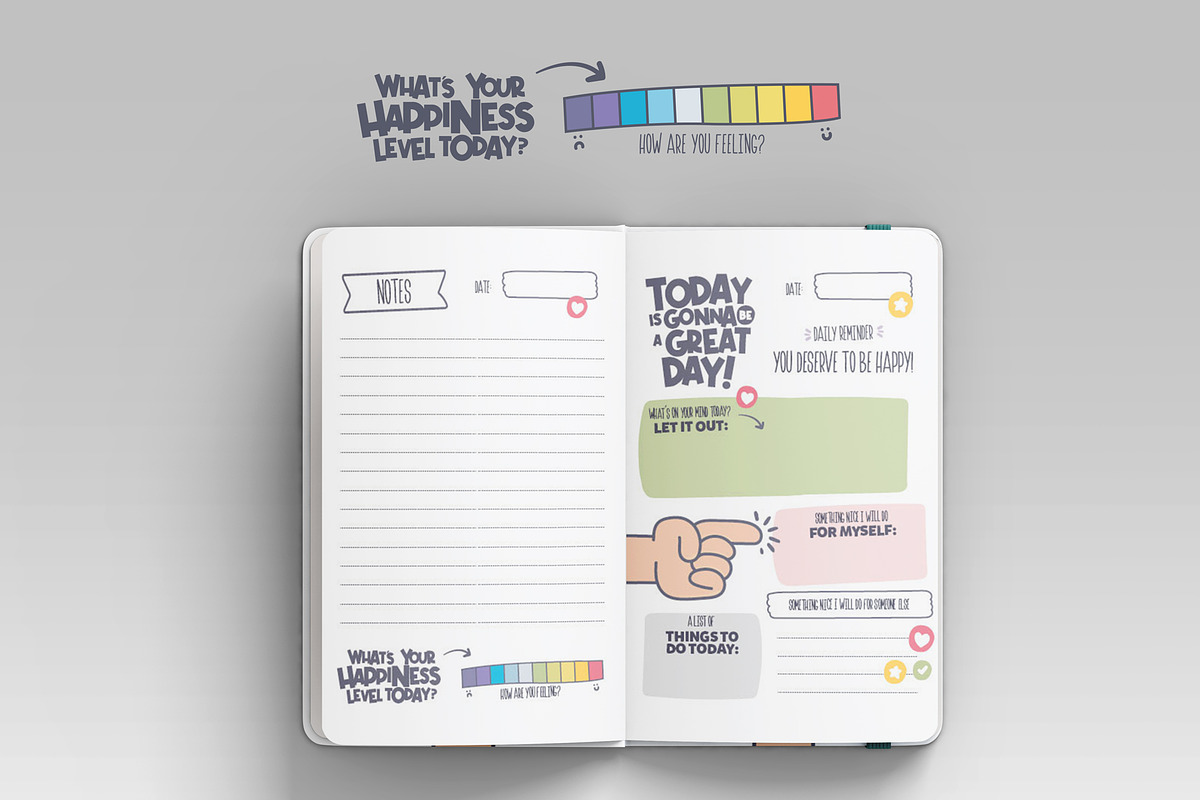 Cool Notepad for Daily Feelings, a Stationery Template by DeLaGranSiete (Photo 4 of 8)