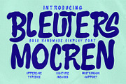 Bleuters Mocren Handmade Display, a Handwritten Font by Maulana Creative (Thumbnail 8 of 8)