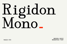 Rigidon Mono Serif Monospace Font