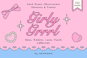 Girly Grrrl - Hand Drawn Clipart