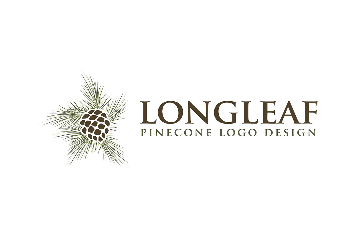 Long Leaf Pinecone Logo, a Branding & Logo Template by FransiskaDesign