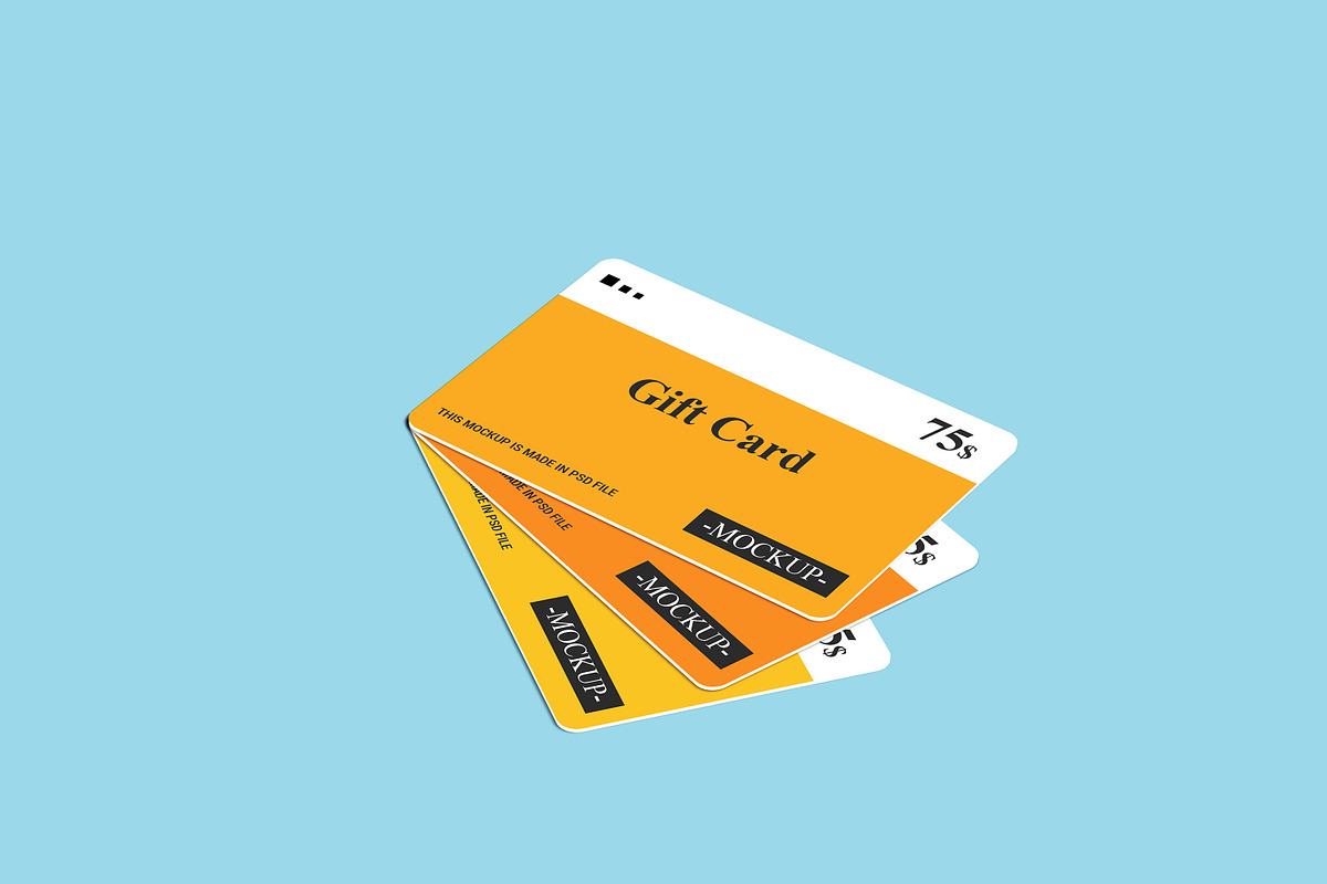 Gift Card Mockup Design, a Print Template by alimran24 (Photo 29 of 33)