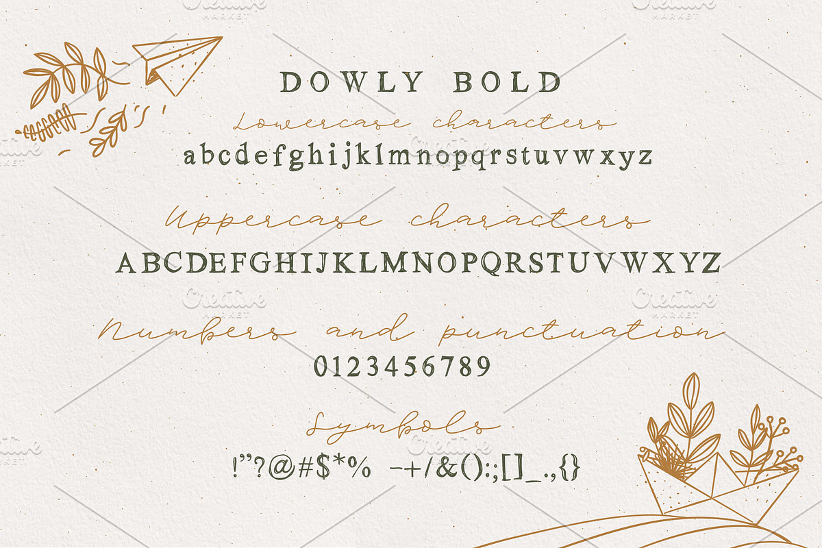 Dowly Font, a Handwritten Font by Anna (Photo 7 of 11)
