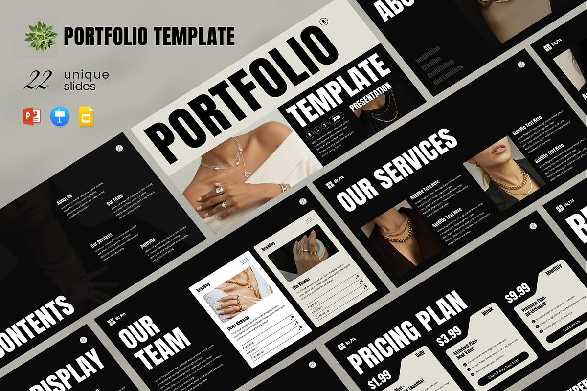 Brand Portfolio Presentation, a Presentation Template by Pradaxa (Photo 1 of 7)
