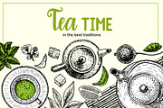 Tea Sketch Collection, an Object Graphic by Live line (Thumbnail 6 of 10)