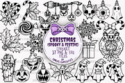 Spooky Christmas - festive PNG SVG, a Seasonal Illustration by Sonch' s Curiosities (Thumbnail 1 of 3)